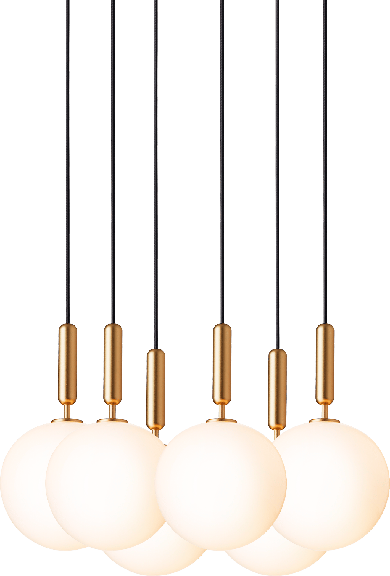 9146909 NUURA MIIRA 6 LYSEKRONE LARGE MESSING OPAL 2