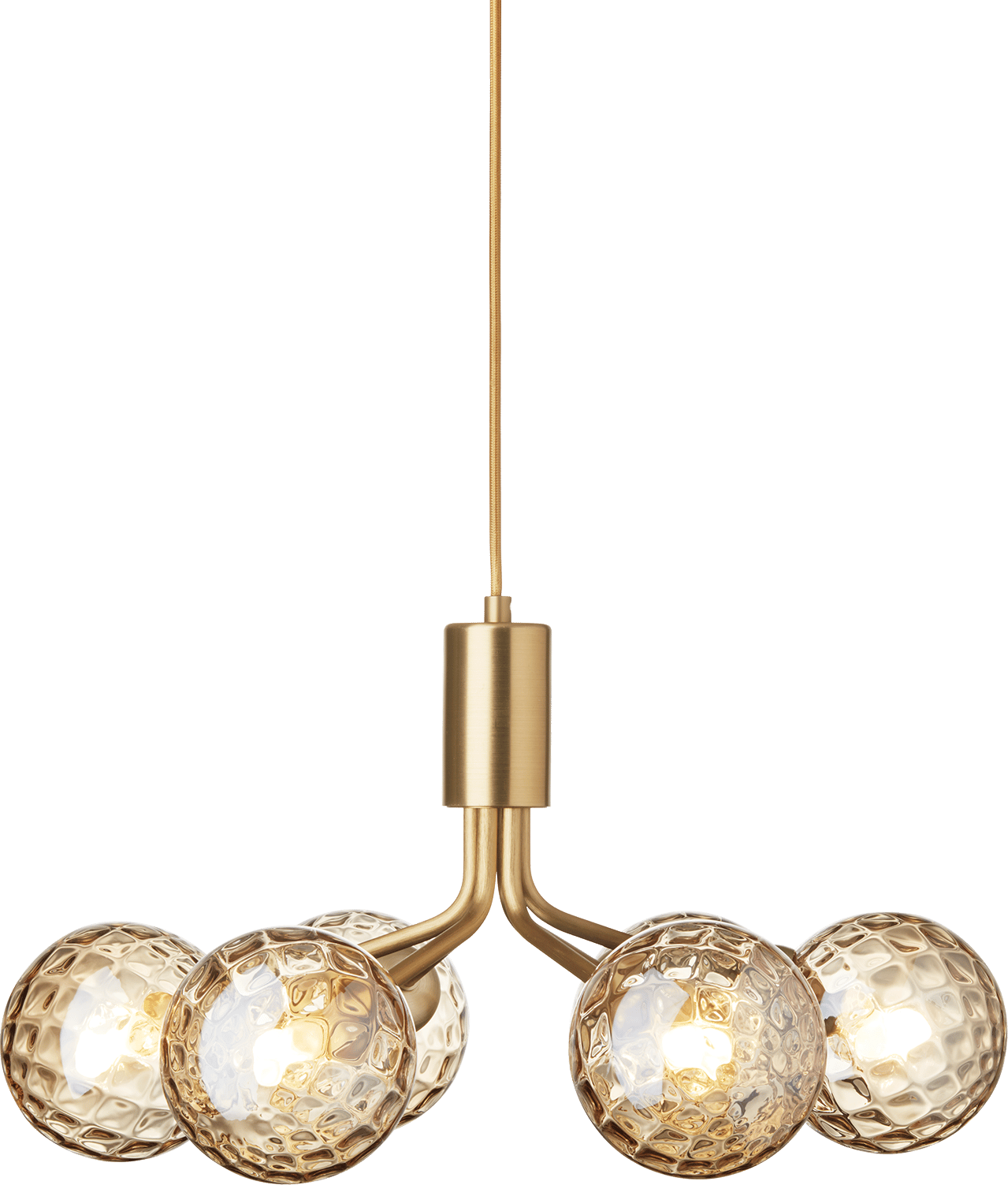 9146991 NUURA APIALES 6 LOFTLAMPE BØRSTET MESSING OPTIC GOLD 1