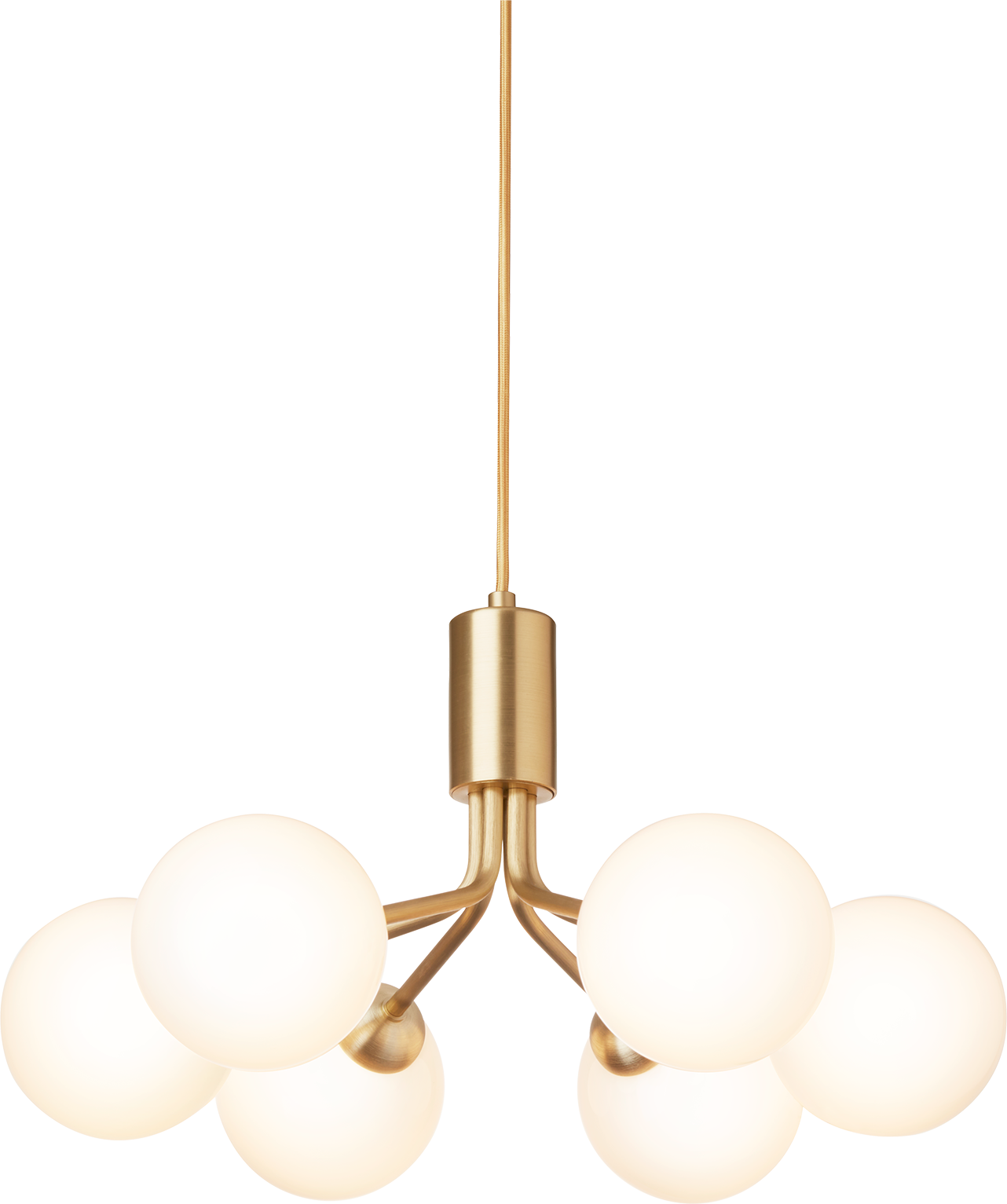 9146975 NUURA APIALES 6 PENDEL BØRSTET MESSING OPAL