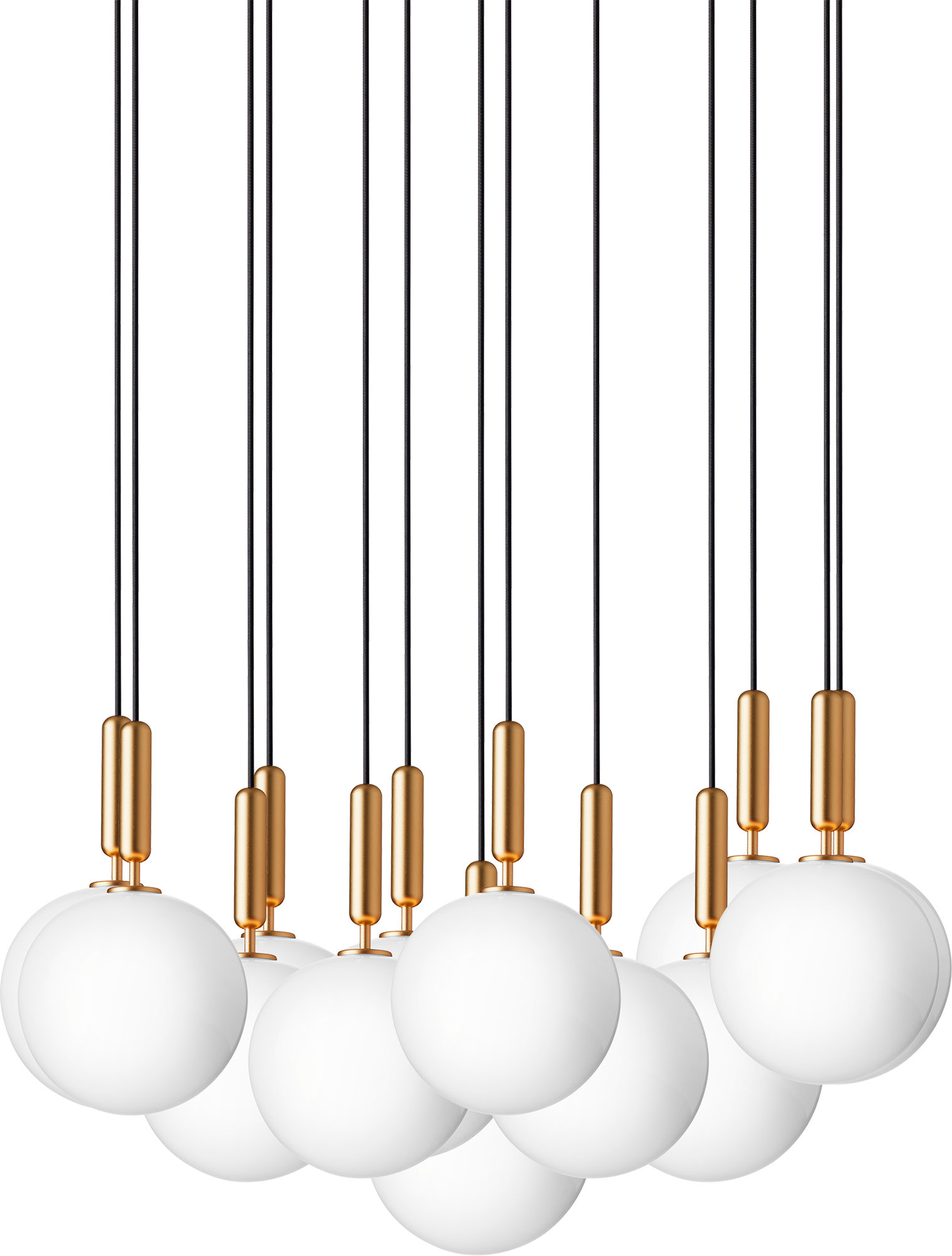 9146913 NUURA MIIRA 13 LYSEKRONE LARGE MESSING OPAL