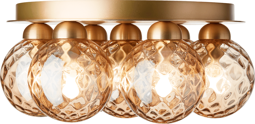 9146992 NUURA APIALES 7 PLAFOND BØRSTET MESSING OPTIC GOLD 1