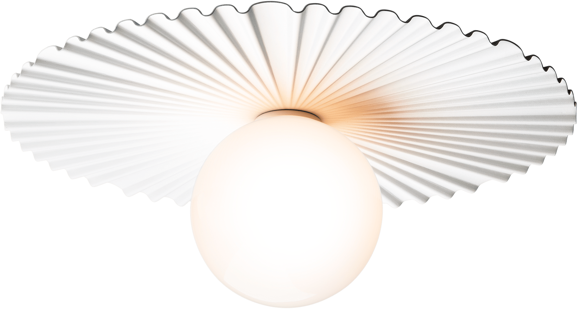 9146958 NUURA LIILA MUUSE MEDIUM VÆG LOFTLAMPE HVID OPAL 3