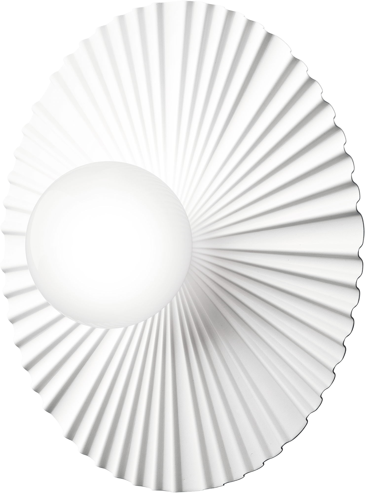 9146958 NUURA LIILA MUUSE MEDIUM VÆG LOFTLAMPE HVID OPAL