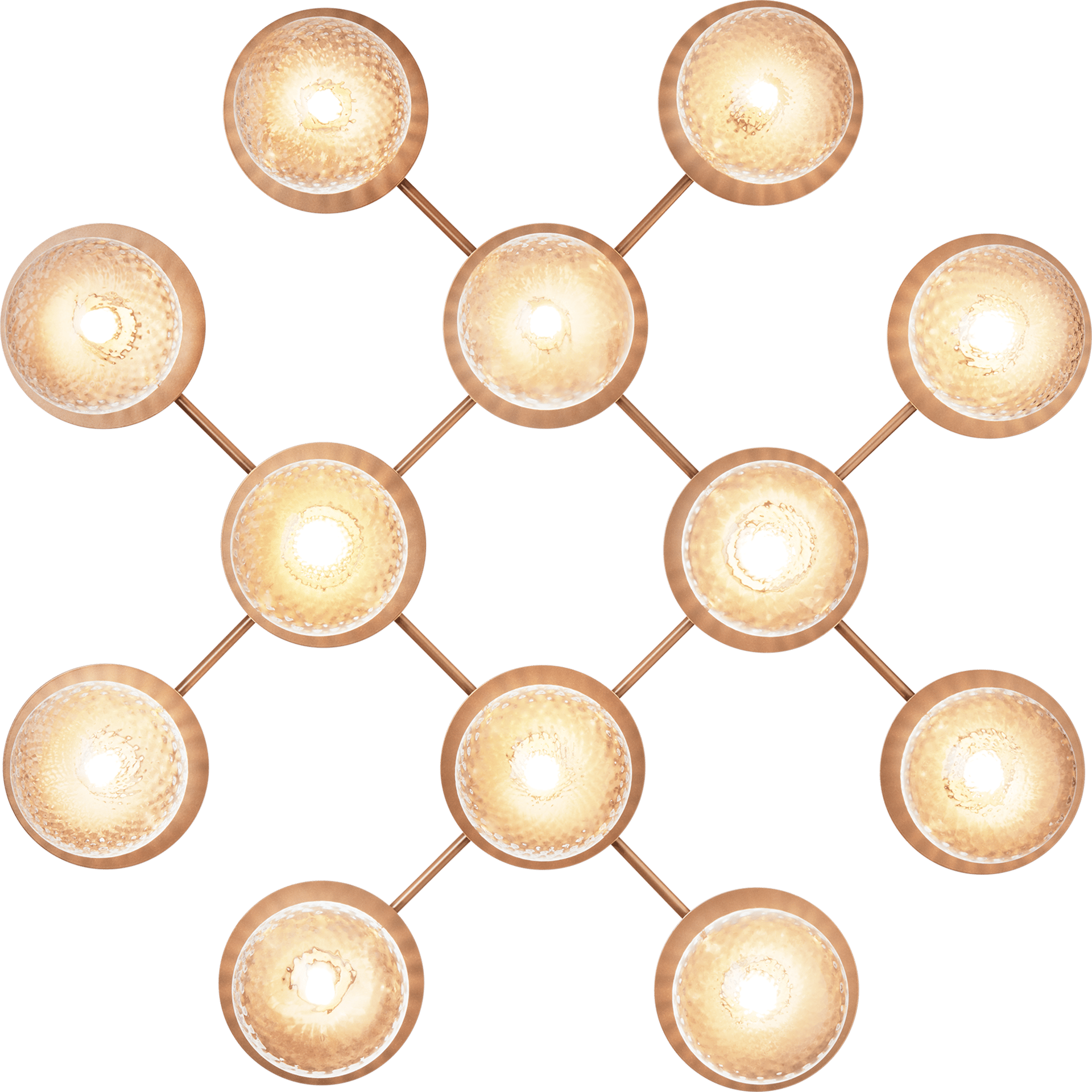 9146927 NUURA LIILA 12 VÆGLOFTLAMPE NORDIC GOLD OPTIC CLEAR 2
