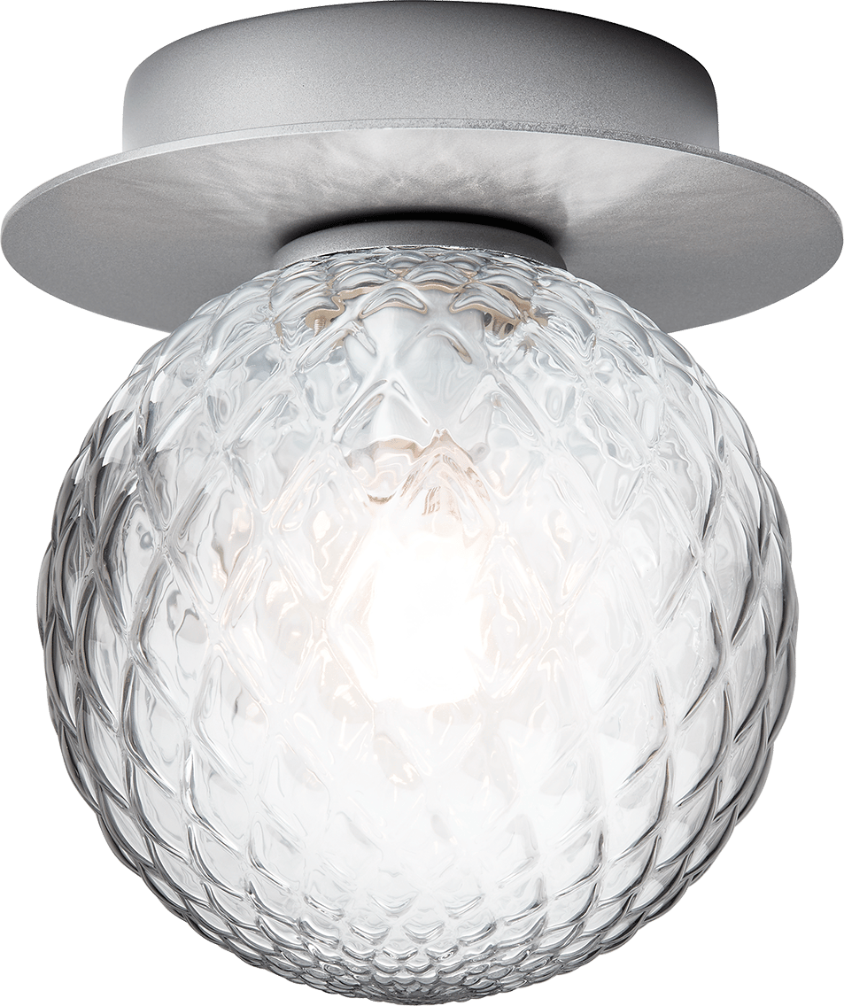 9146955 NUURA LIILA 1 SMALL VÆG LOFTLAMPE IP44 LIGHT SILVER OPTIC CLEAR 2