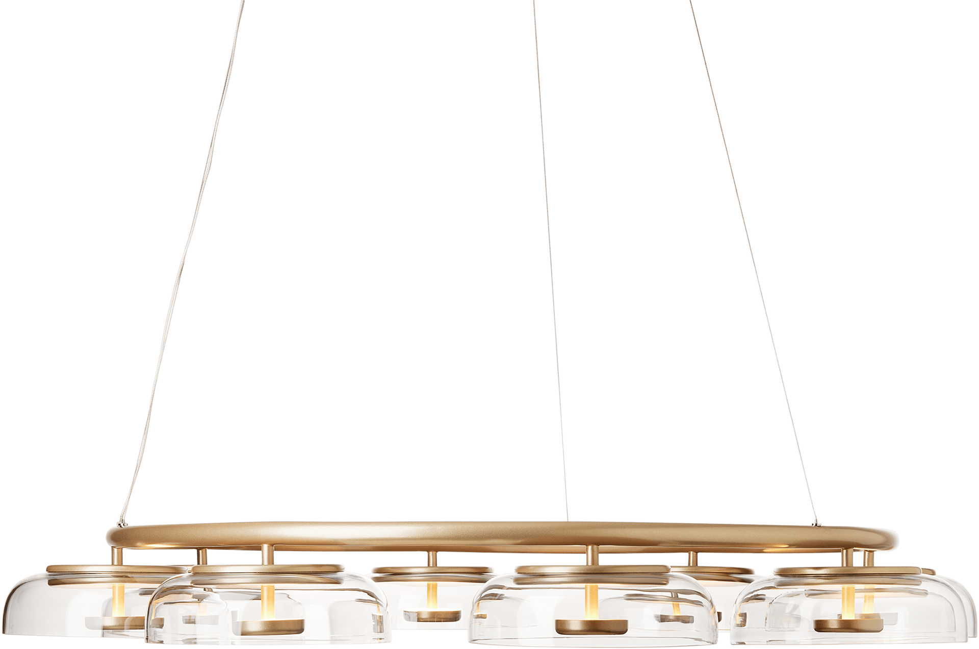 9146891 NUURA BLOSSI 8 LYSEKRONE NORDIC GOLD KLAR 1