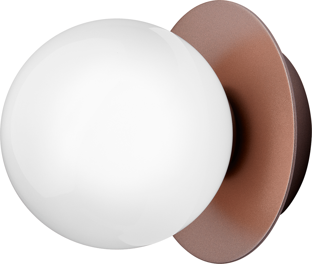 9146954 NUURA LIILA 1 SMALL VÆG LOFTLAMPE IP44 DARK BRONZE OPAL