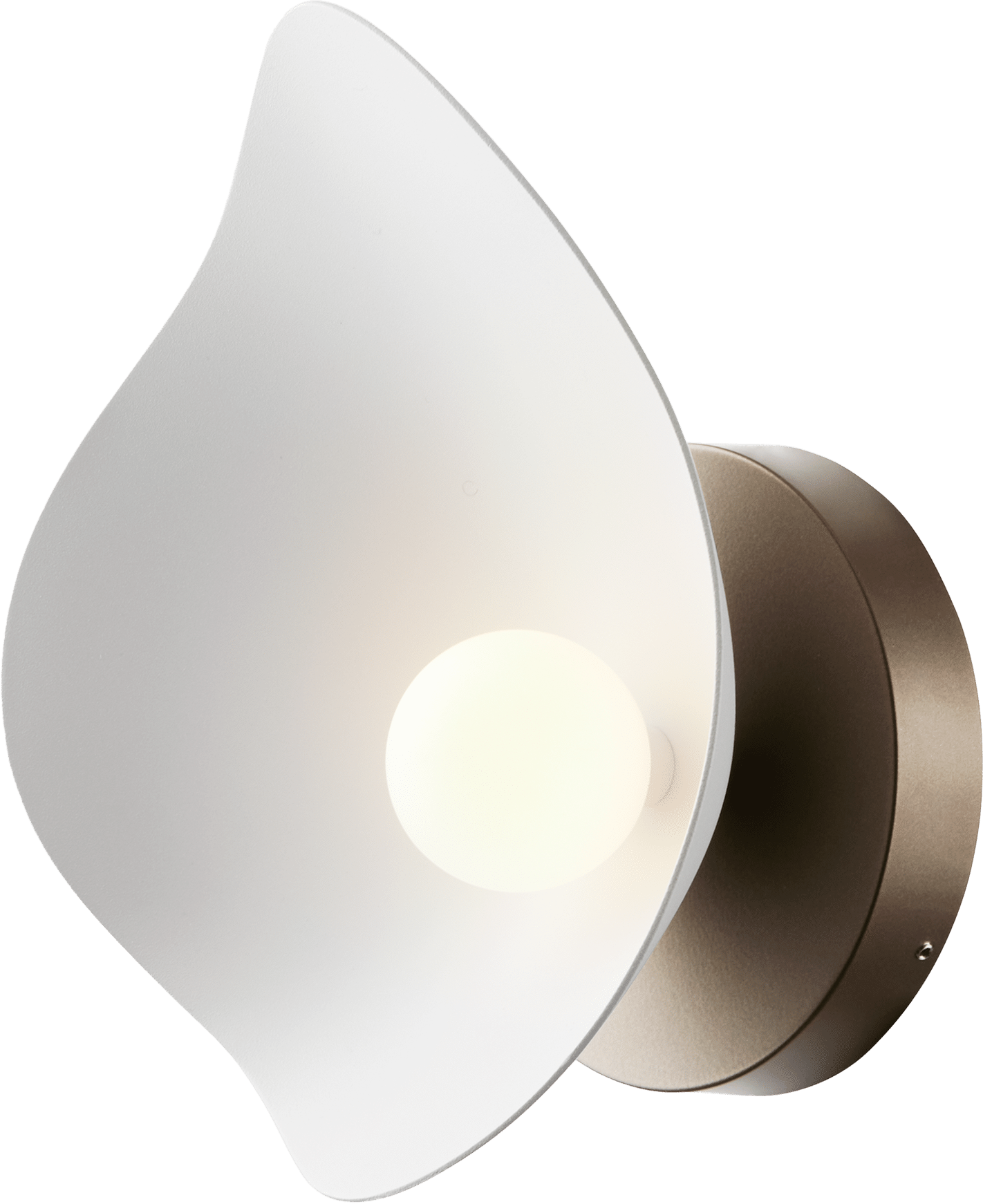 9147007 NUURA FLORII 1 VÆGLAMPE DARK BRONZE HVID