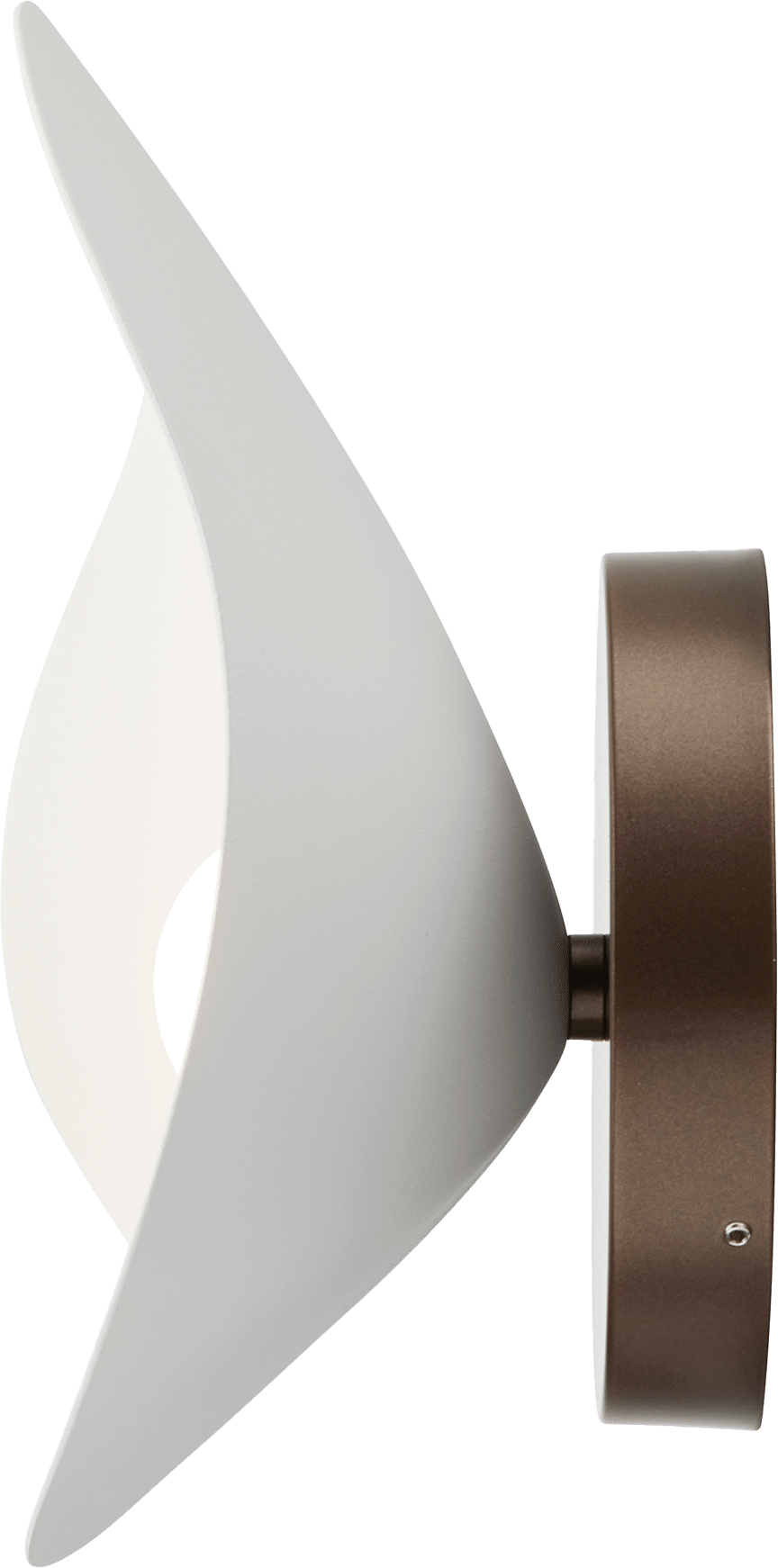 9147007 NUURA FLORII 1 VÆGLAMPE DARK BRONZE HVID 1