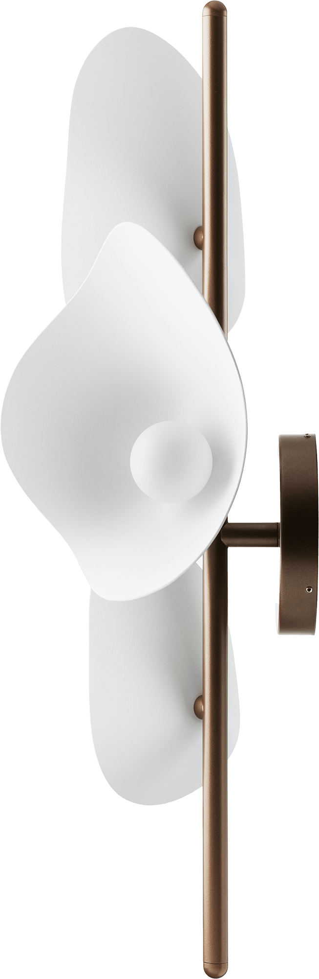 9147008 NUURA FLORII 3 VÆGLAMPE DARK BRONZE HVID 4