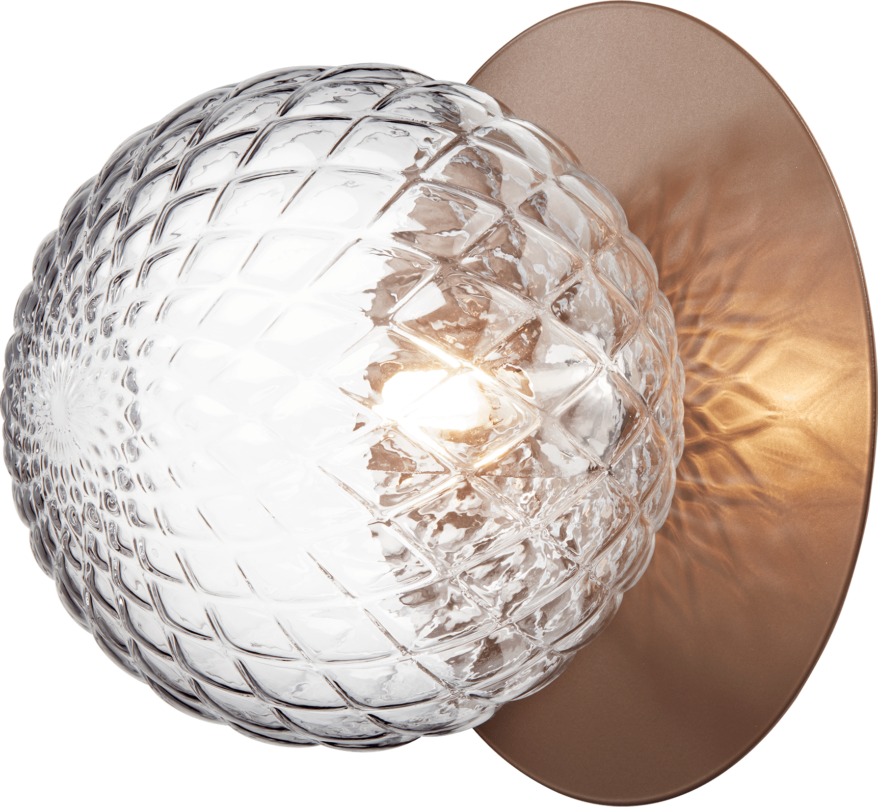 9146951 NUURA LIILA 1 LARGE VÆG LOFTLAMPE IP44 DARK BRONZE OPTIC CLEAR