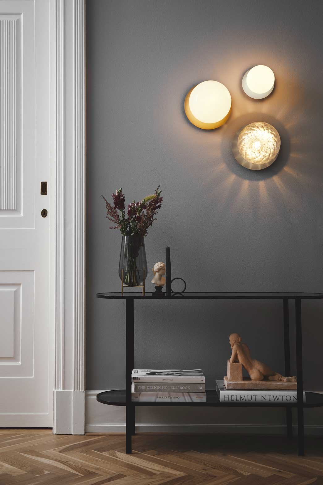 9146941 NUURA LIILA 1 LARGE VÆG LOFTLAMPE IP44 LIGHT SILVER OPTIC CLEAR 6