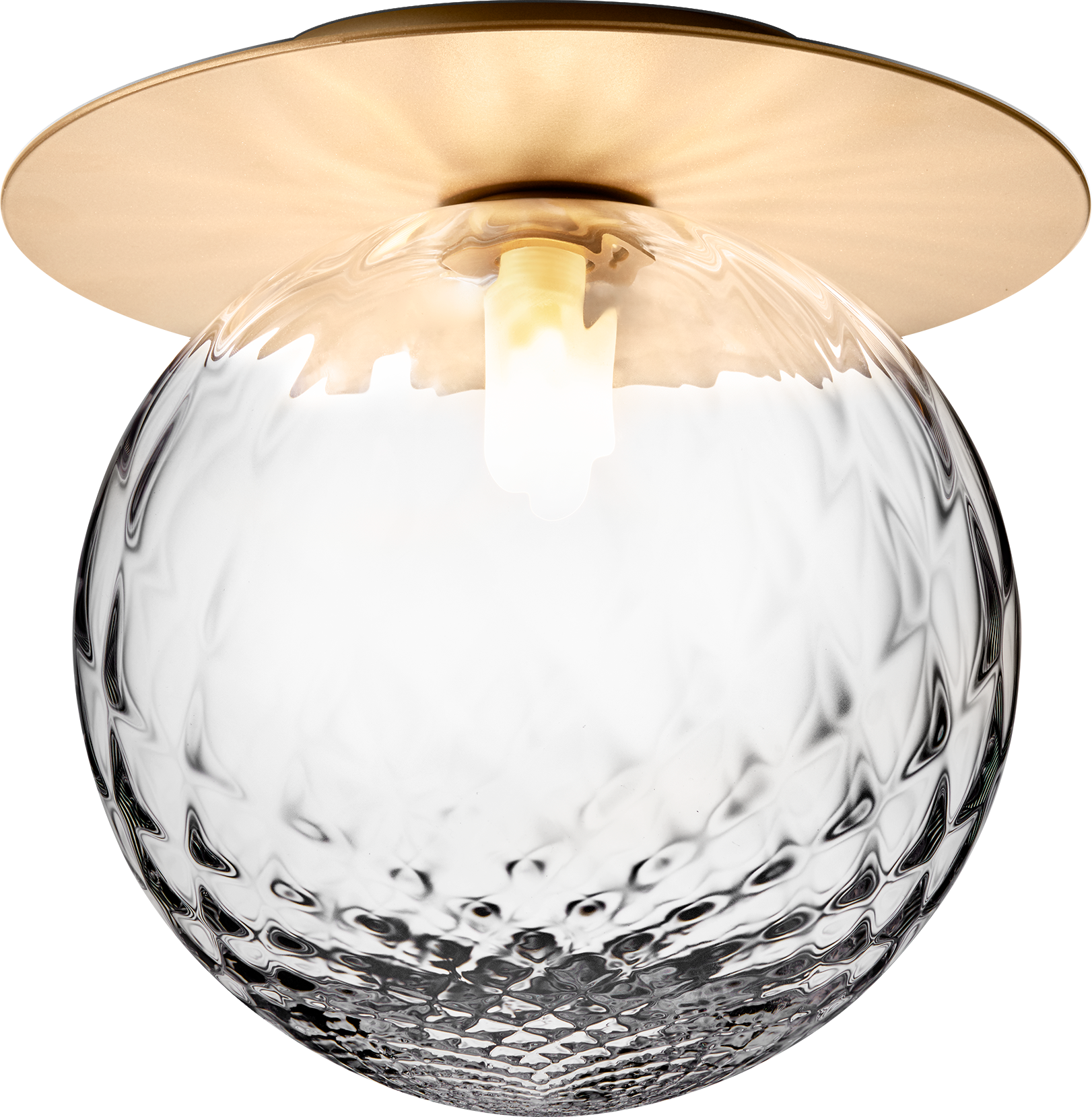 9146939 NUURA LIILA 1 LARGE VÆG LOFTLAMPE IP44 NORDIC GOLD OPTIC CLEAR