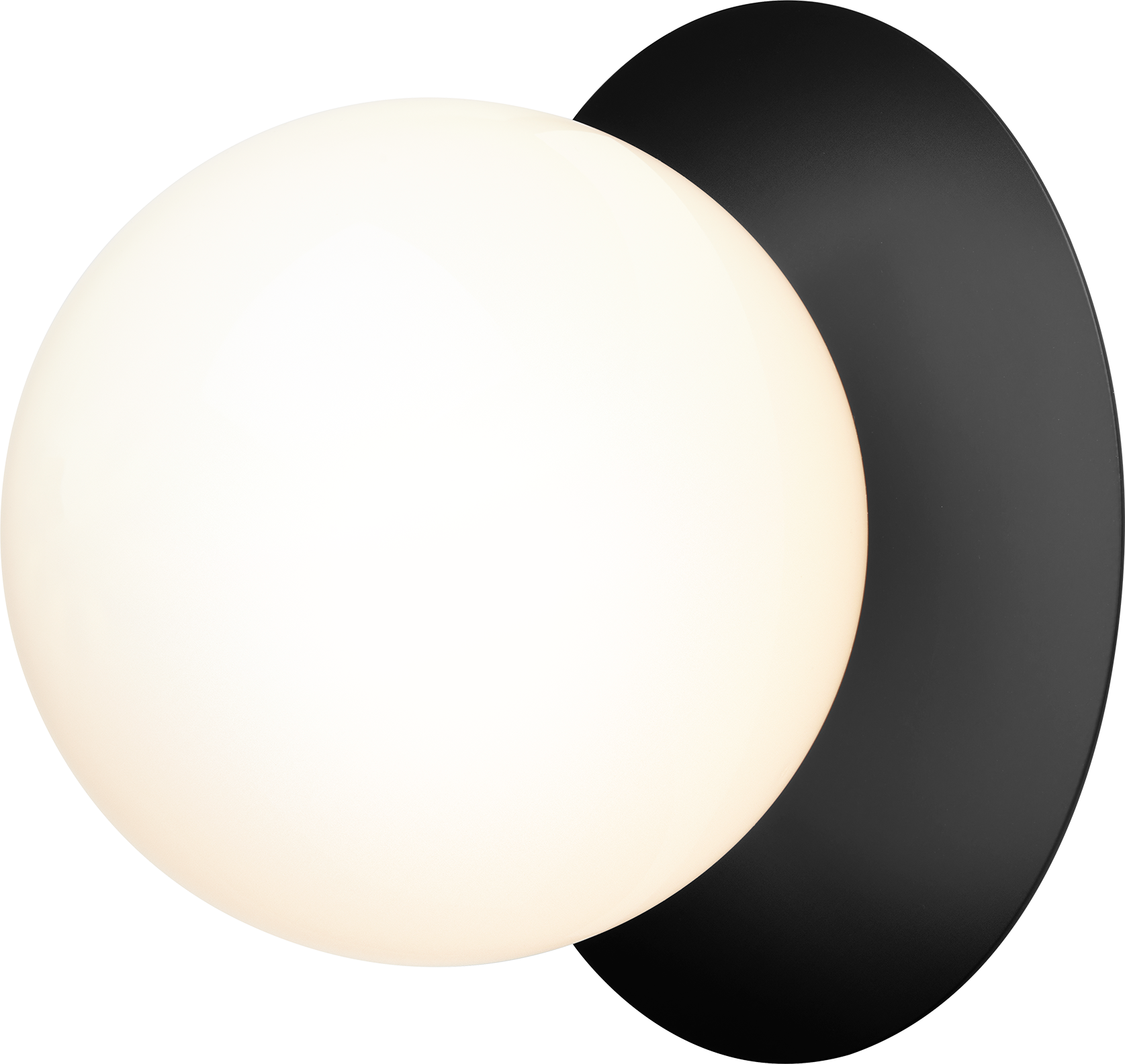 9146948 NUURA LIILA 1 LARGE VÆG LOFTLAMPE IP44 SORT OPAL