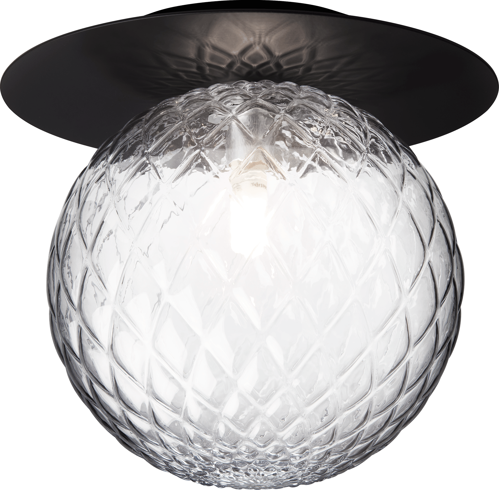 9146947 NUURA LIILA 1 LARGE VÆG LOFTLAMPE IP44 SORT OPTIC CLEAR