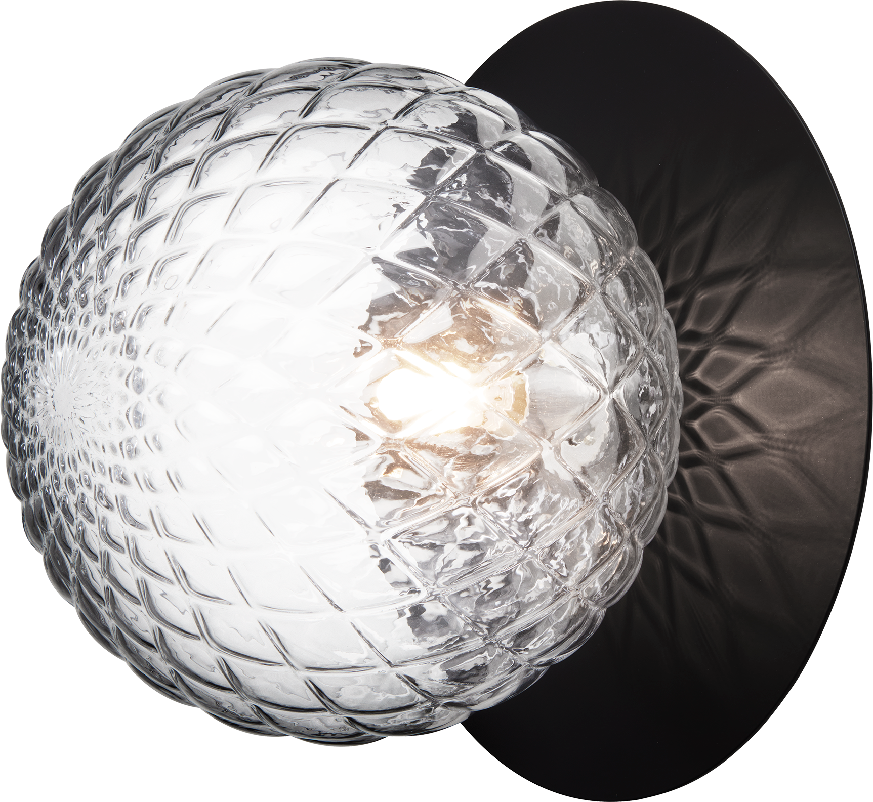 9146947 NUURA LIILA 1 LARGE VÆG LOFTLAMPE IP44 SORT OPTIC CLEAR 1