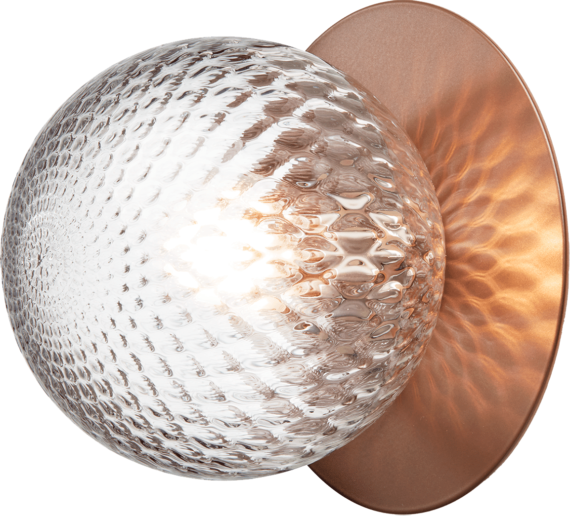 9146949 NUURA LIILA 1 MEDIUM VÆG LOFTLAMPE IP44 DARK BRONZE OPTIC CLEAR 1