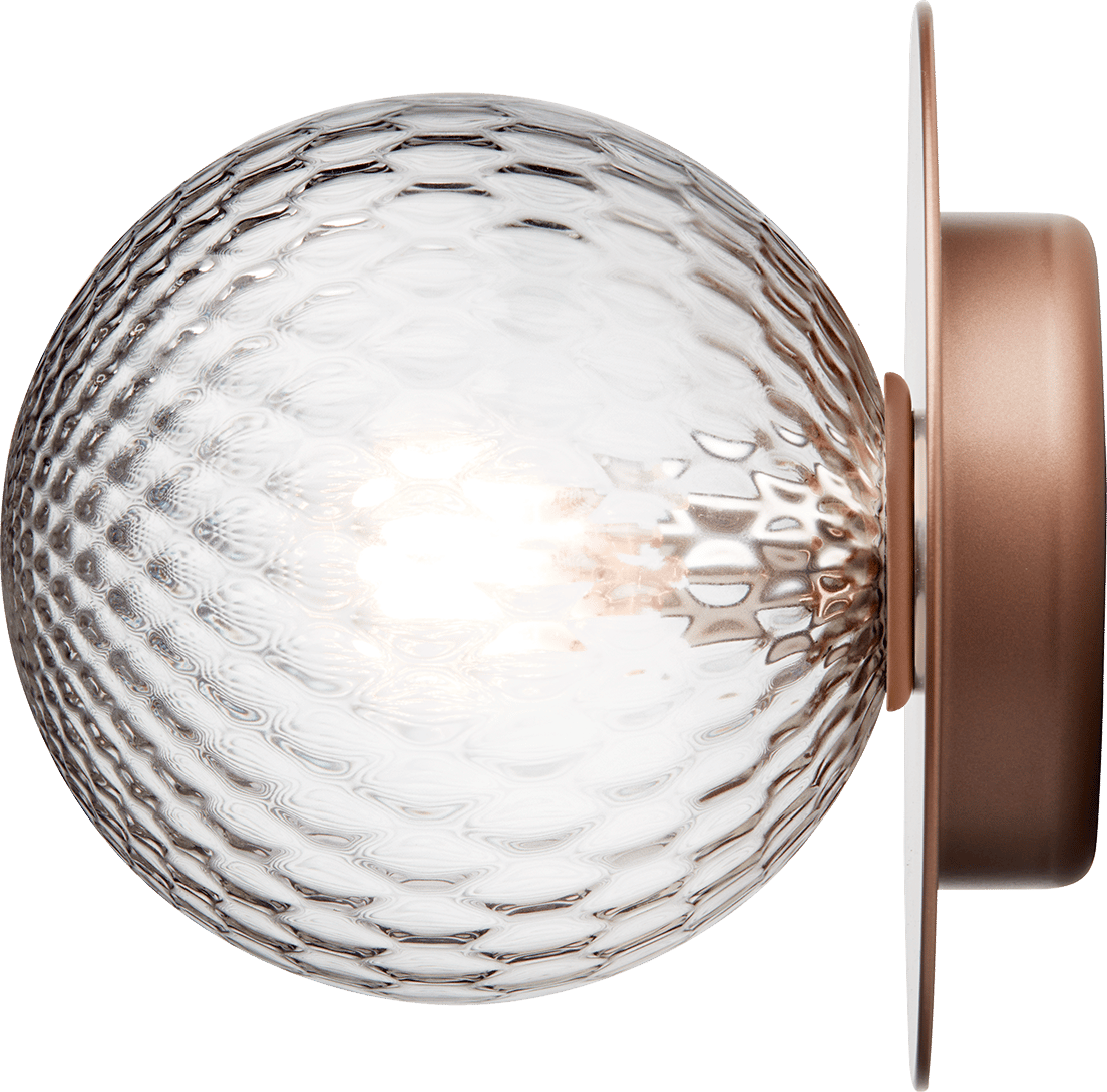 9146949 NUURA LIILA 1 MEDIUM VÆG LOFTLAMPE IP44 DARK BRONZE OPTIC CLEAR 2