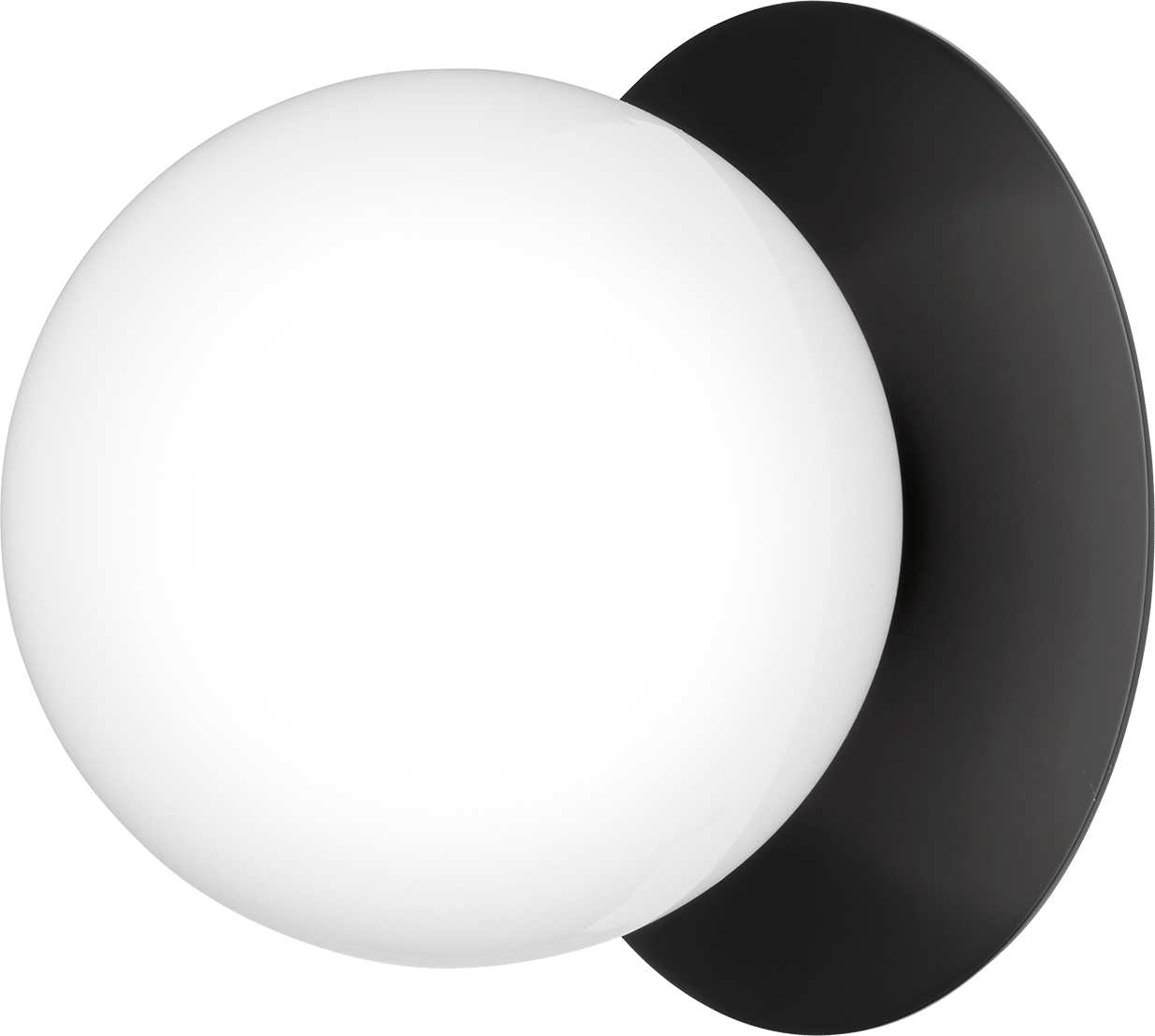 9146945 NUURA LIILA 1 OUTDOOR VÆG LOFTLAMPE SORT OPAL 1