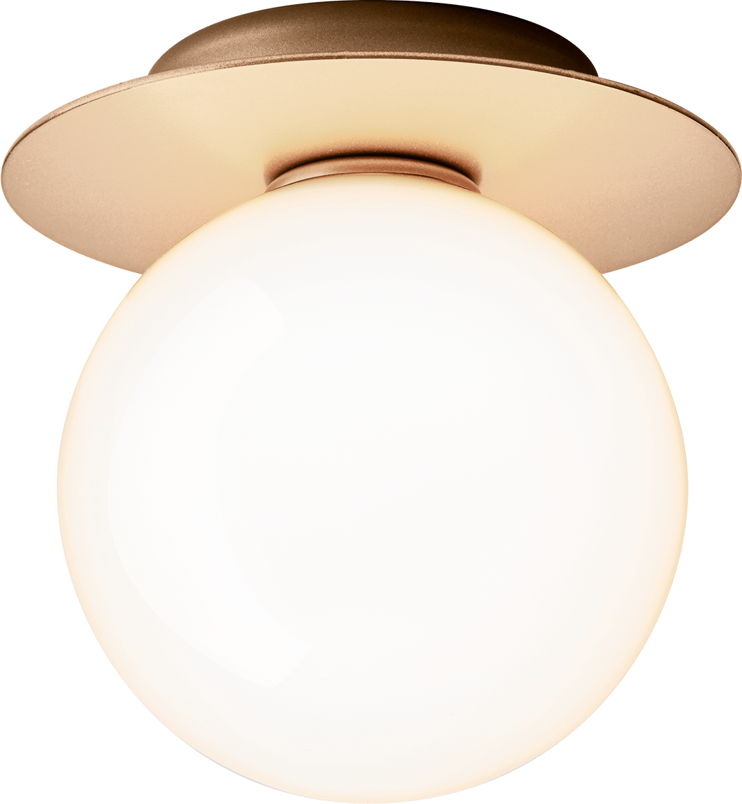 9141909 NUURA LIILA 1 MEDIUM VÆG LOFTLAMPE IP44 NORDIC GOLD OPAL