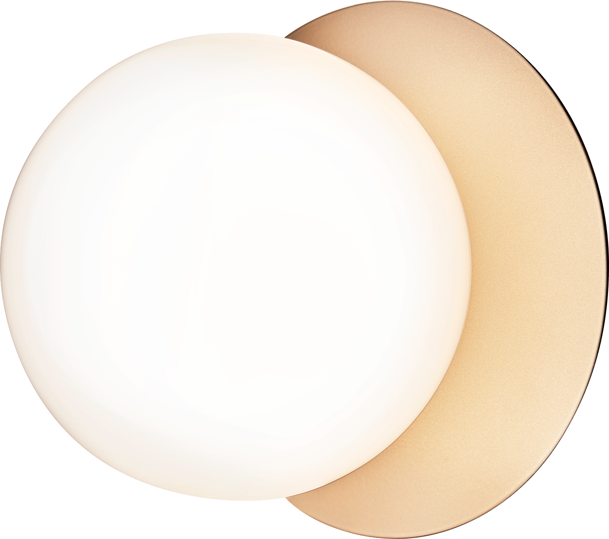 9141909 NUURA LIILA 1 MEDIUM VÆG LOFTLAMPE IP44 NORDIC GOLD OPAL 1