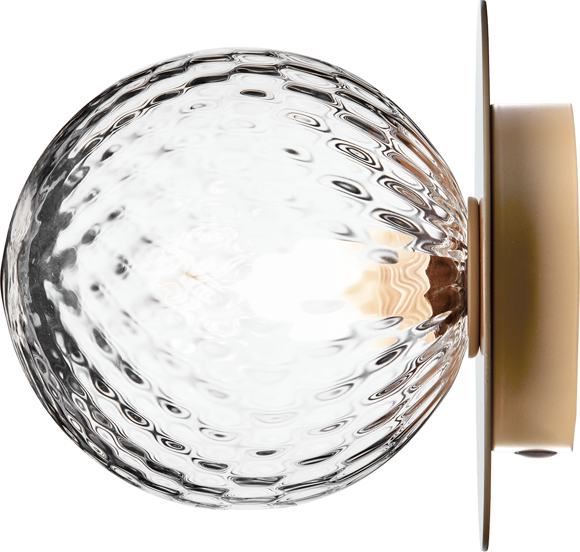 9127337 NUURA LIILA 1 MEDIUM VÆG LOFTLAMPE IP44 NORDIC GOLD OPTIC CLEAR 2
