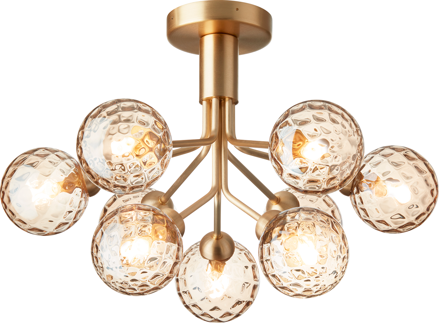 9146982 NUURA APIALES 9 LOFTLAMPE BØRSTET MESSING GOLD 1