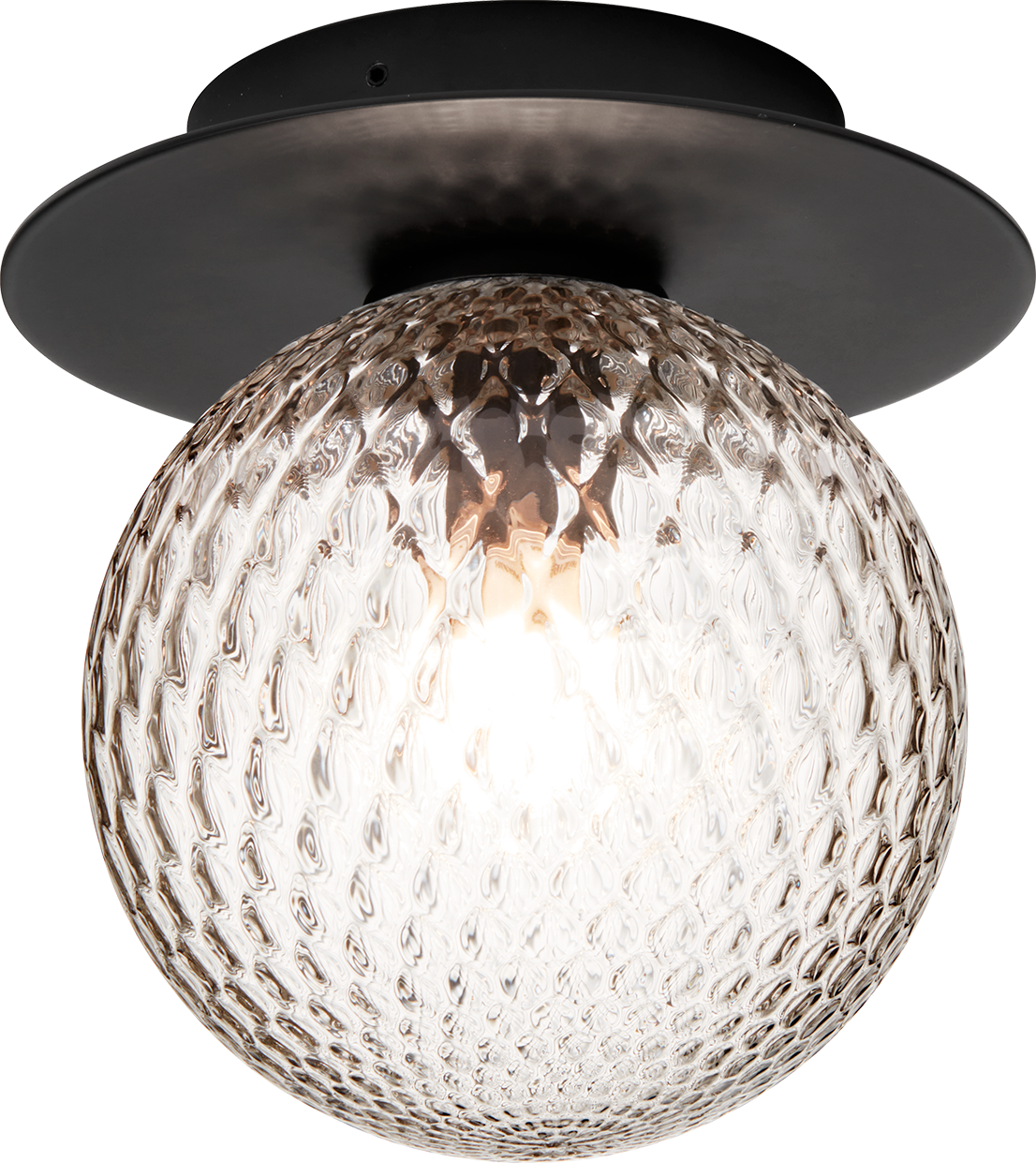 9146946 NUURA LIILA 1 OUTDOOR VÆG LOFTLAMPE SORT OPTIC CLEAR