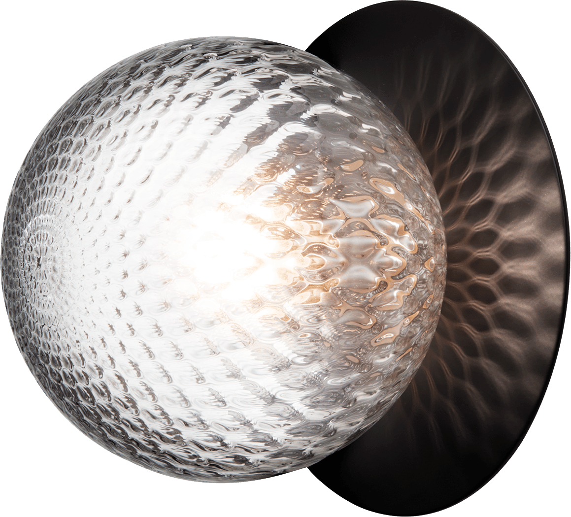 9146946 NUURA LIILA 1 OUTDOOR VÆG LOFTLAMPE SORT OPTIC CLEAR 1