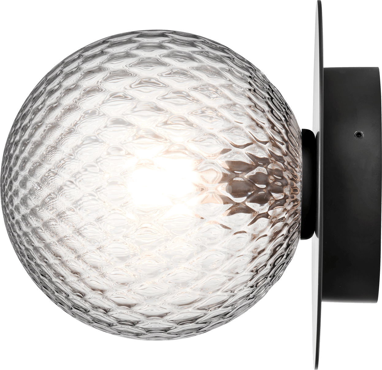 9146946 NUURA LIILA 1 OUTDOOR VÆG LOFTLAMPE SORT OPTIC CLEAR 2