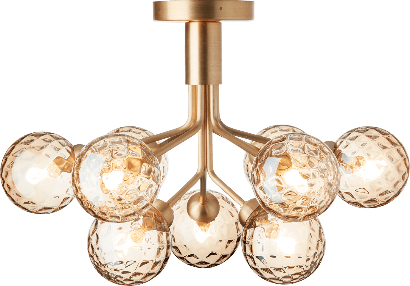 9146986 NUURA APIALES 9 LOFTLAMPE BØRSTET MESSINGOPTIC GOLD