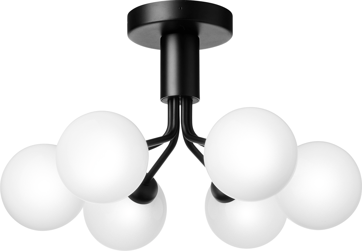 9146988 NUURA APIALES 6 LOFTLAMPE SATIN BLACK OPAL (1)