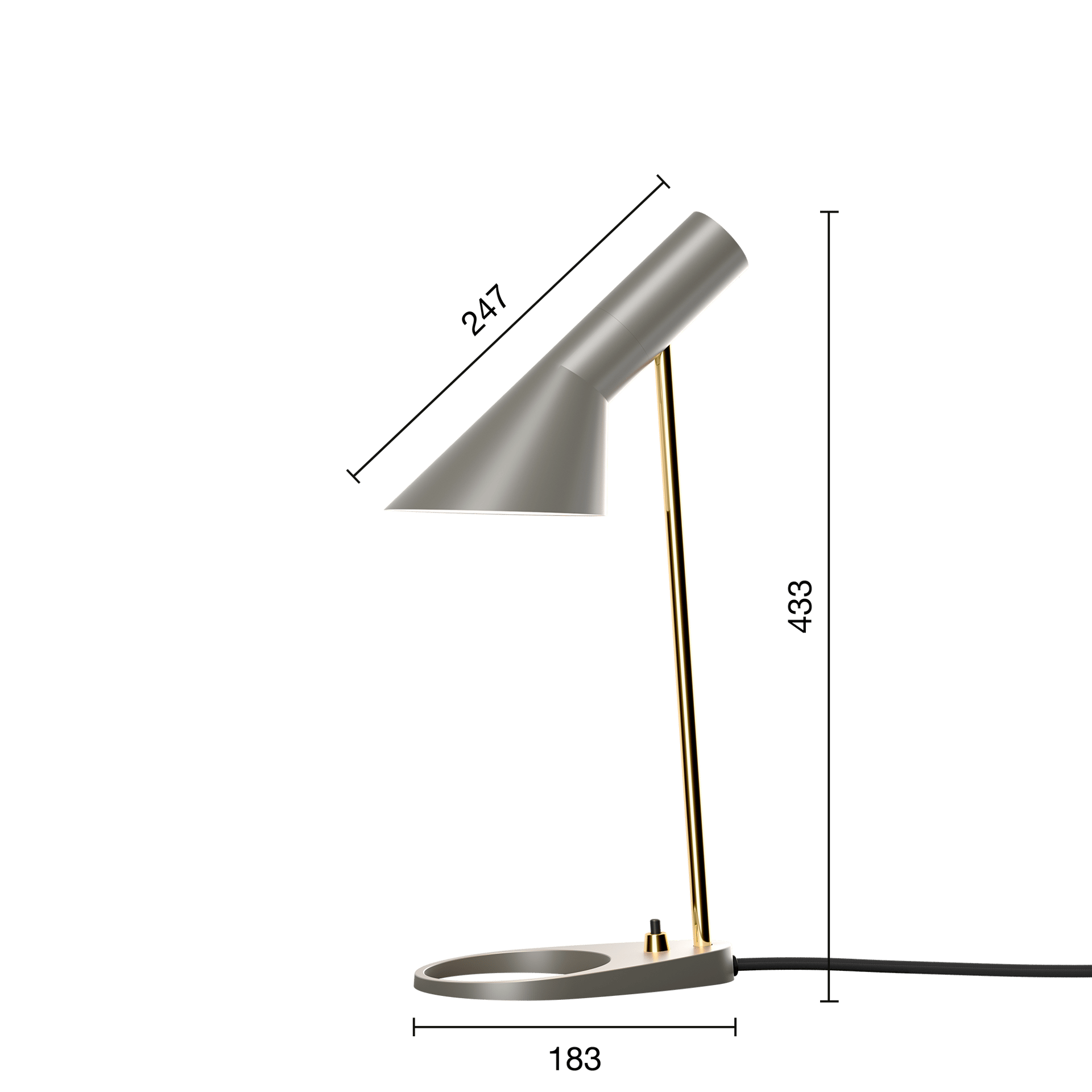9147213 AJ BORDLAMPE MINI 20W E14 2