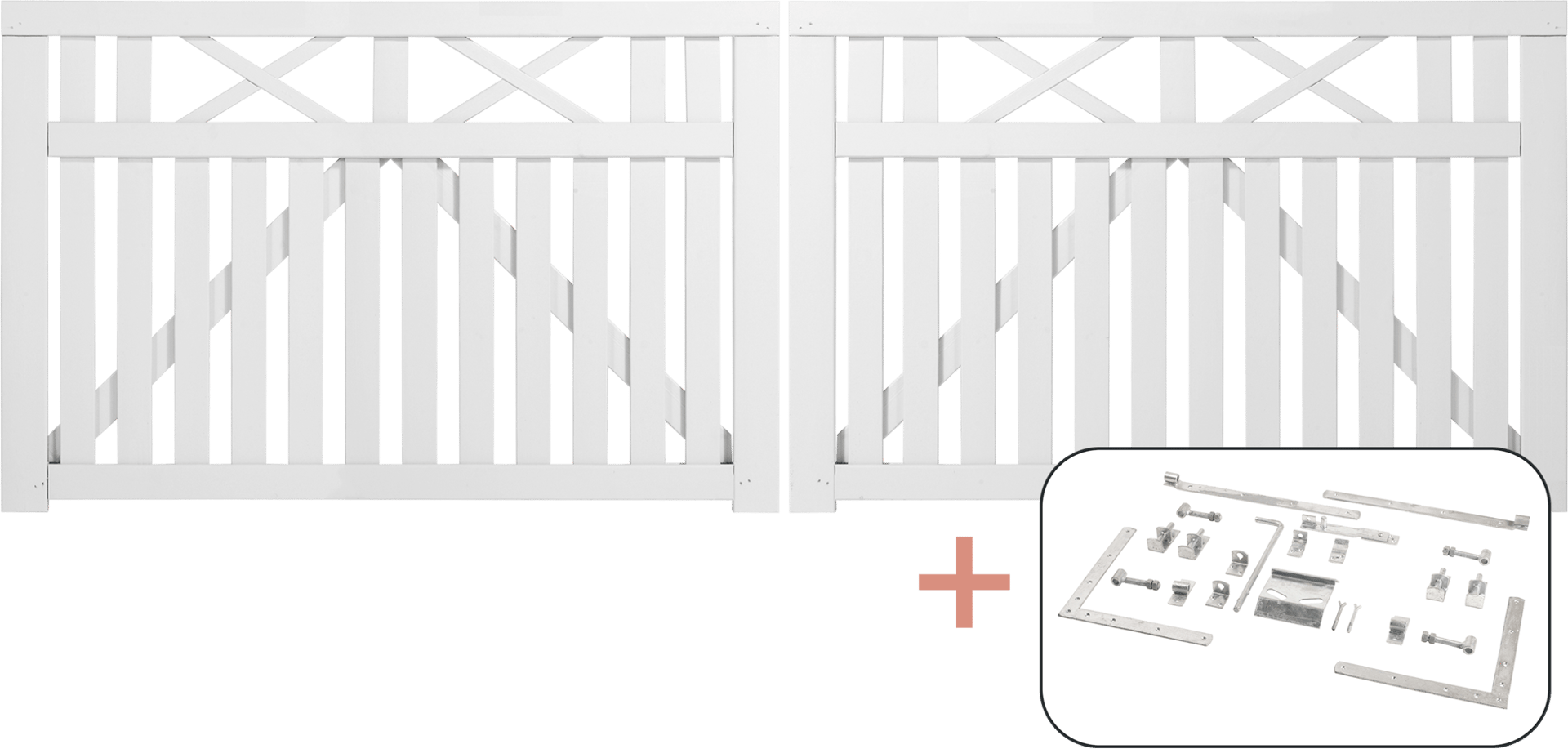 2316471 PLUS VINESSE DOBBELTLÅGE HVID Primary