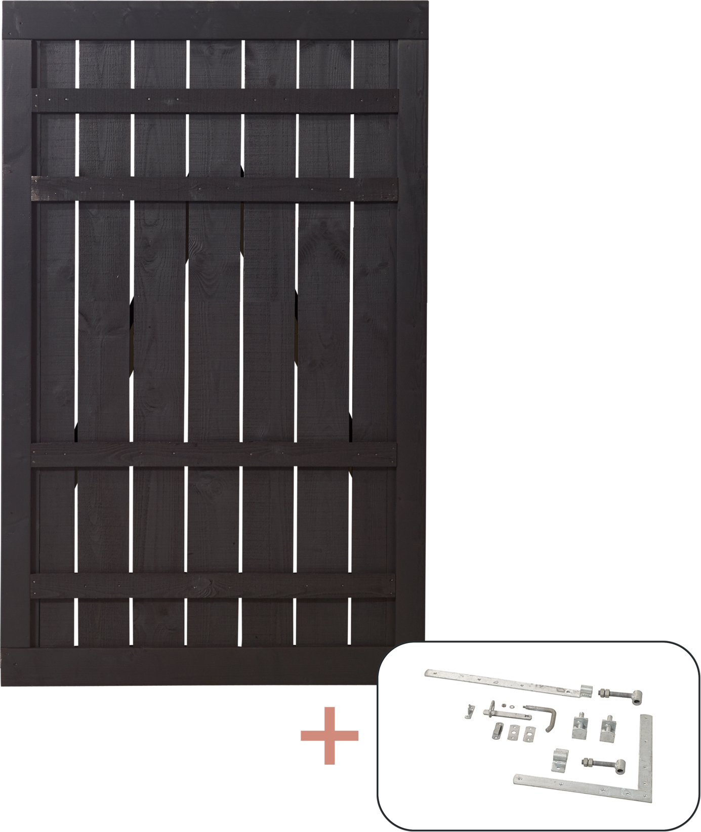 2316570 PLUS RUSTIK ENKELTLÅGE SORT Primary
