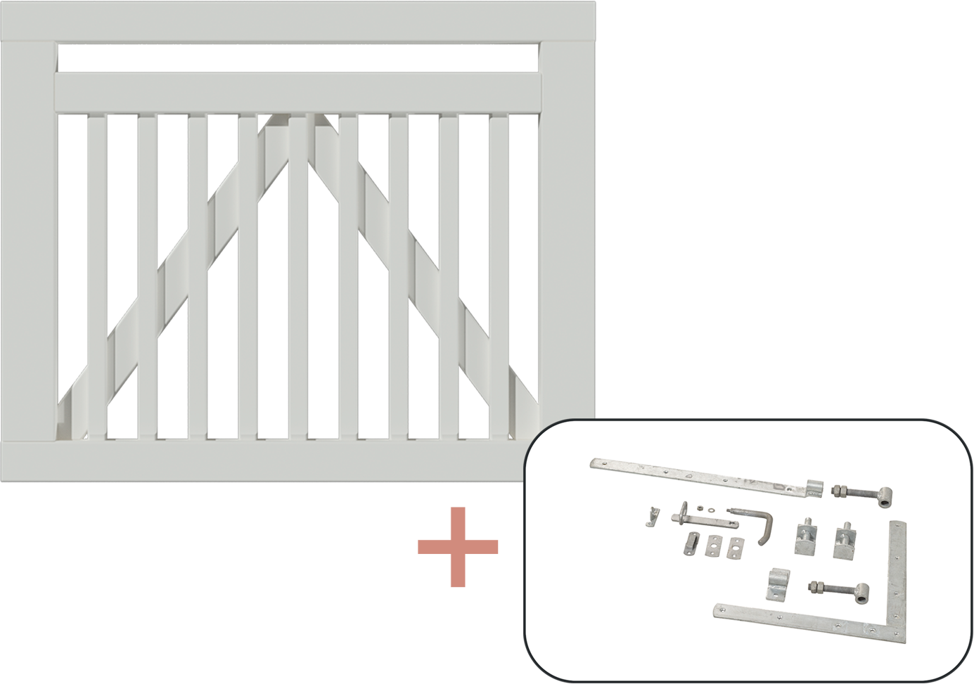 2316585 PLUS LINEA ENKELTLÅGE HVID Primary