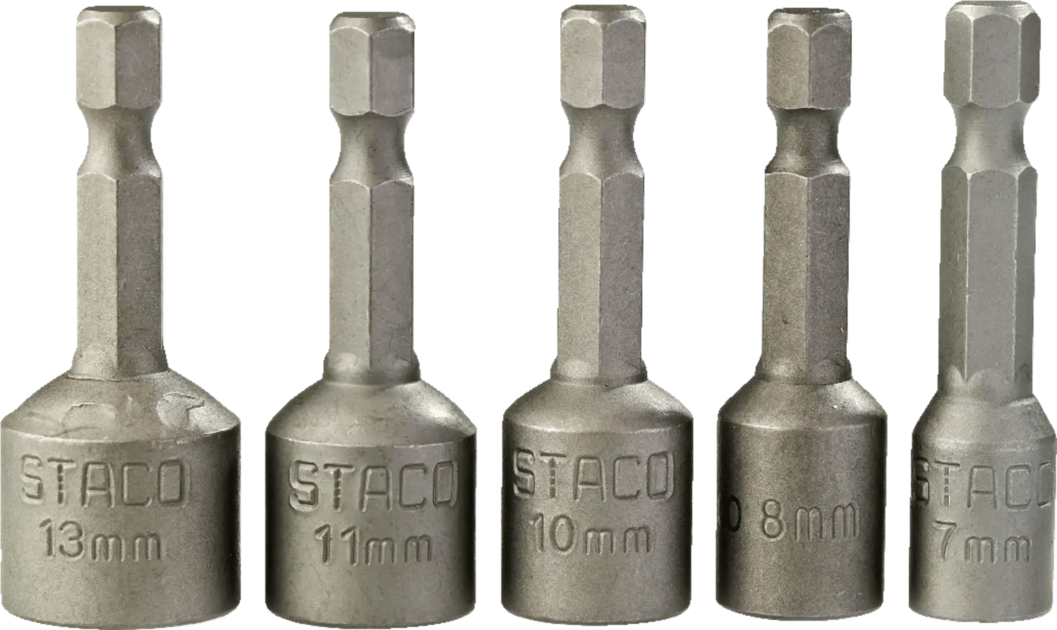 5173043 STACO BOLTBITSÆT 14X 5MM 7 8 10 11 13MM MED MAGNET