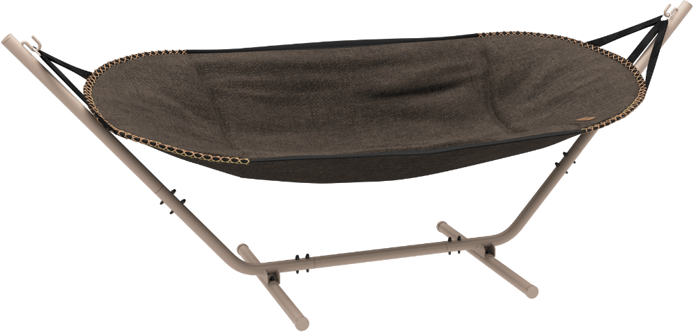 9147135 SACKIT COBANA HAMMOCK PÅ STEL HÆNGEKØJE PÅ TAUPE ALU STEL COBANA BROWN 1
