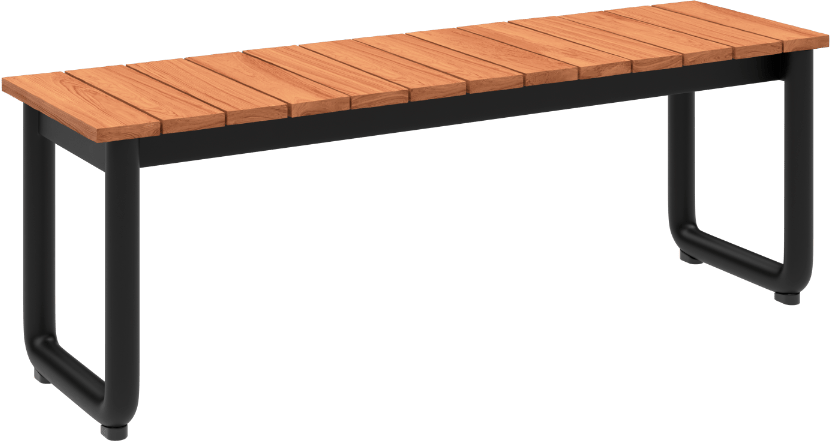 9147173 SACKIT PATIO BÆNK TEAK ALUMINIUM 1