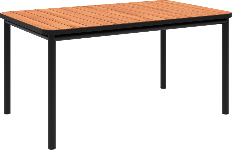 9147177 SACKIT KIRRA SPISEBORD 90X150CM SORT 1