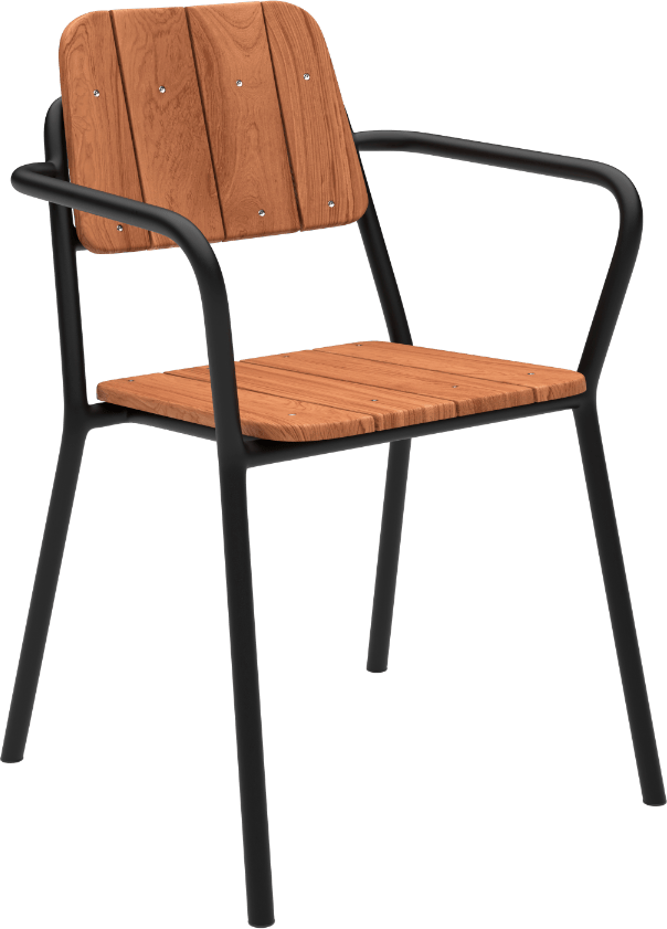 9147179 SACKIT KIRRA PATIO CHAIR NOIR 1