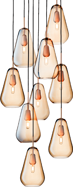 9147027 NUURA ANOLI 9 LYSEKRONE NORDIC GOLD