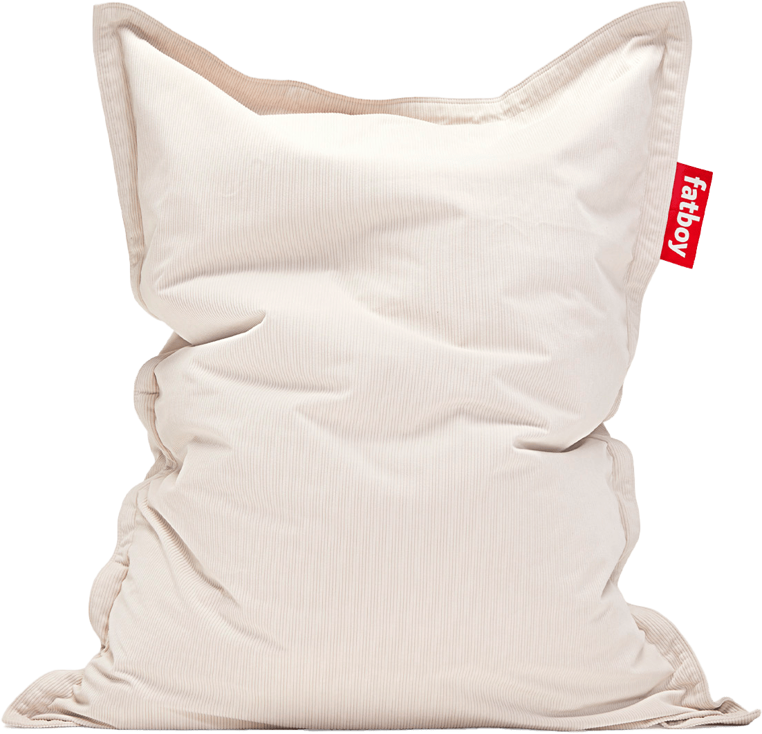9147266 FATBOY ORIGINAL SLIM CORD RECYCLED SÆKKESTOL CREAM INDOOR 1