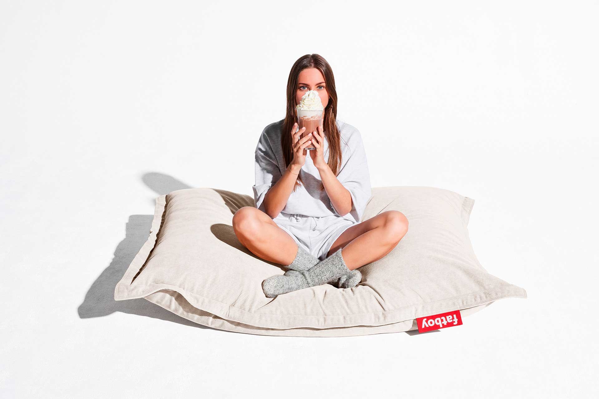 9147266 FATBOY ORIGINAL SLIM CORD RECYCLED SÆKKESTOL CREAM INDOOR 4