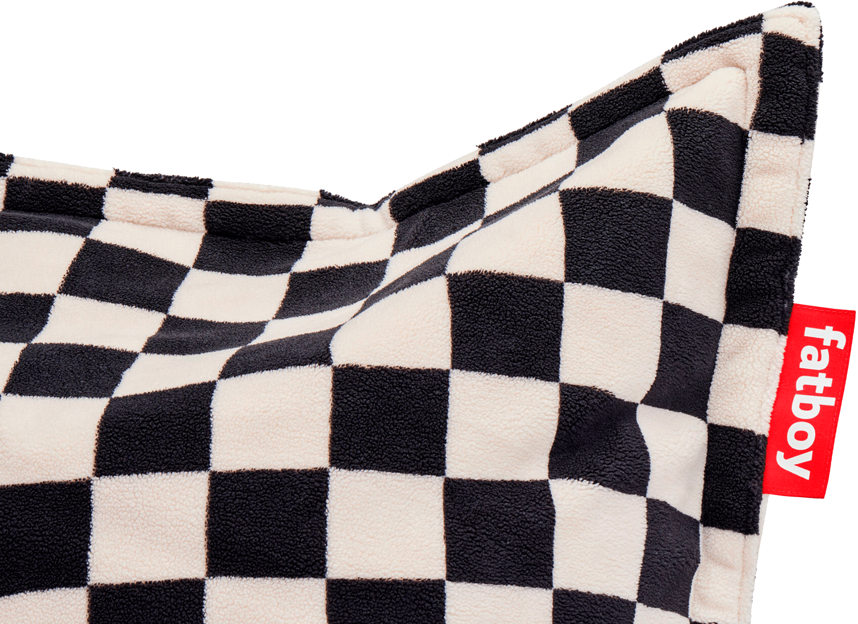 9147279 FATBOY ORIGINAL SLIM TEDDY SÆKKESTOL CHESS BLACK ECRU INDOOR 2