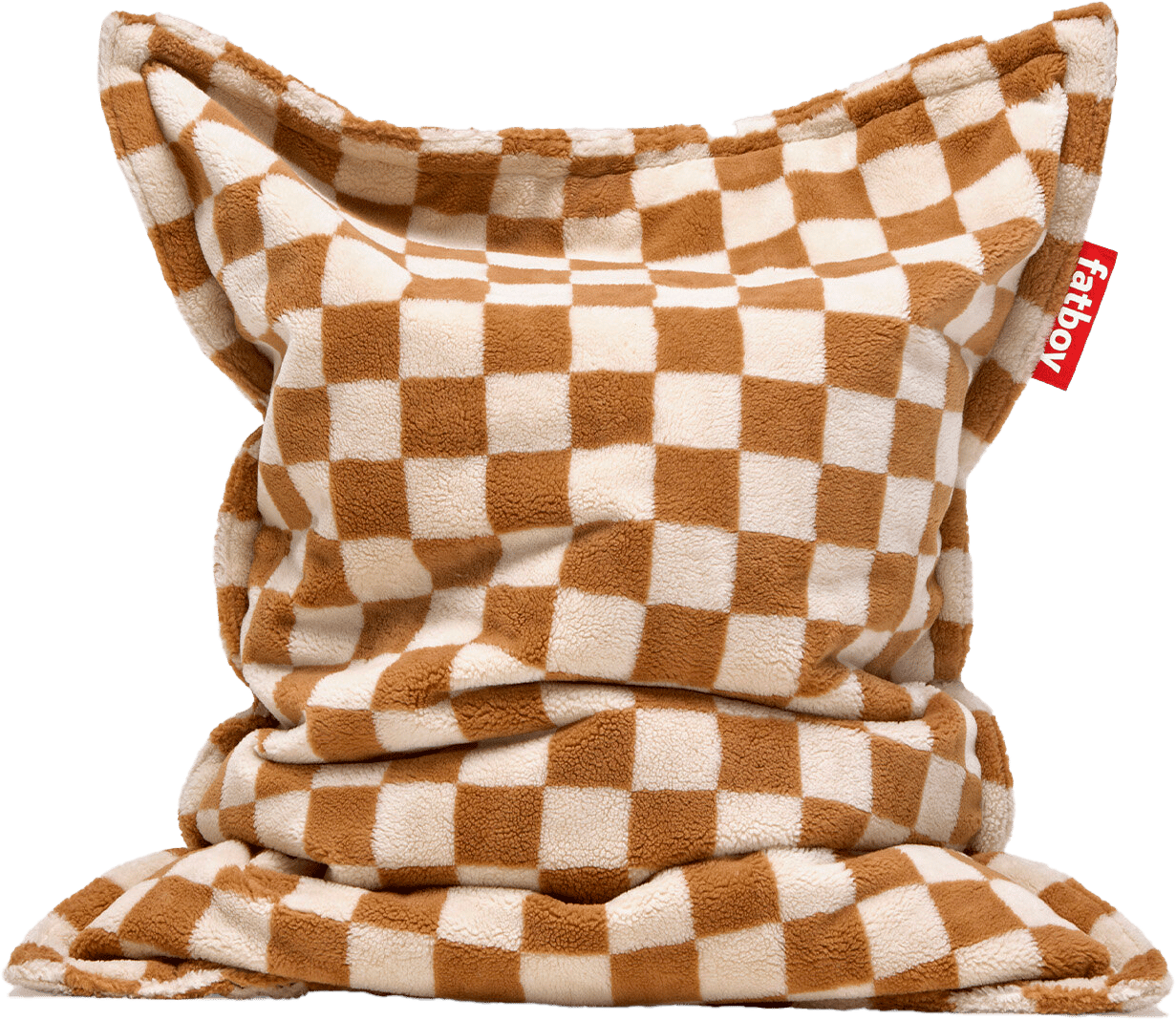 9147311 FATBOY ORIGINAL SLIM TEDDY SÆKKESTOL CHESS ALMOND CREME INDOOR 1