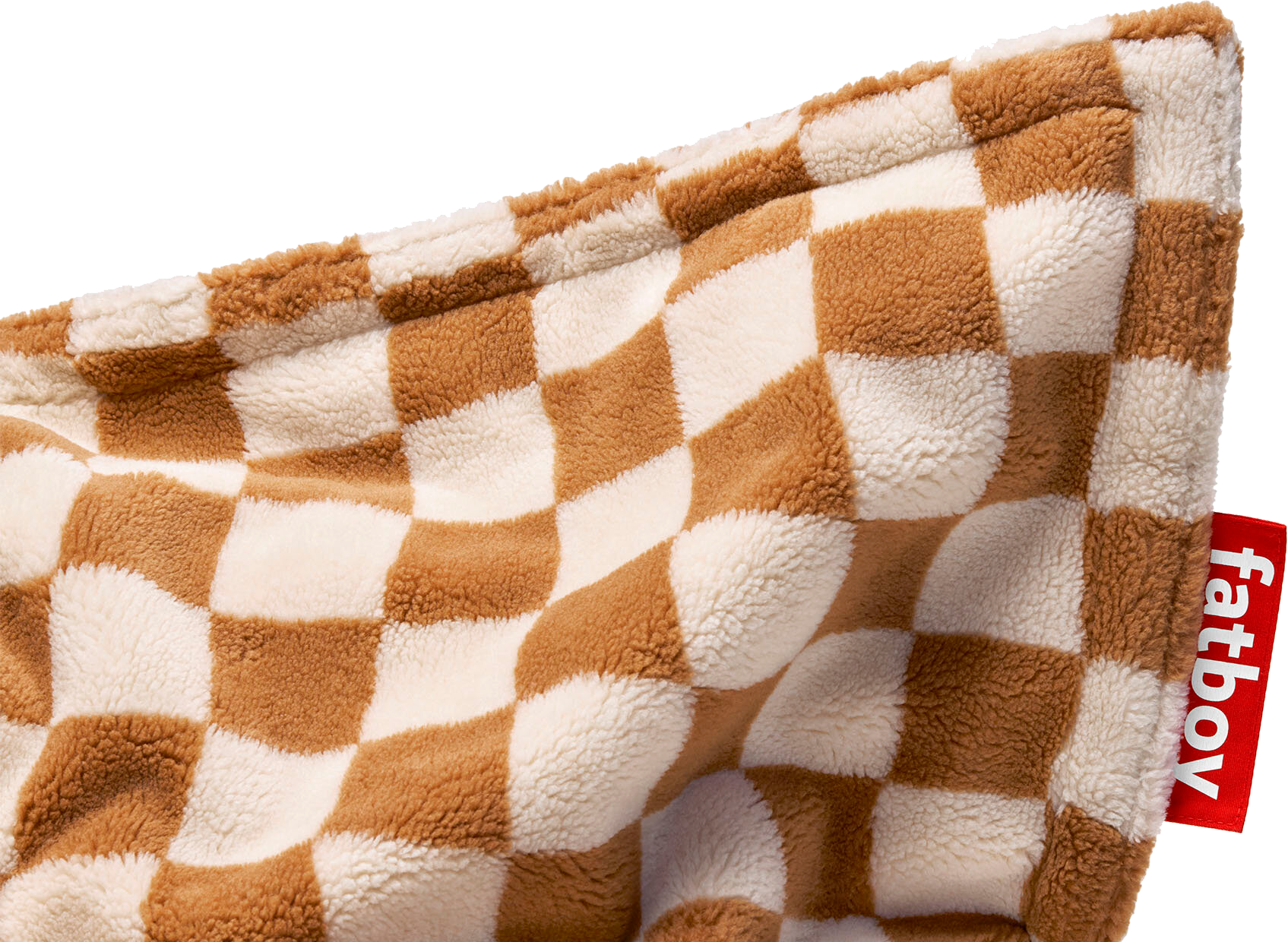 9147311 FATBOY ORIGINAL SLIM TEDDY SÆKKESTOL CHESS ALMOND CREME INDOOR 2