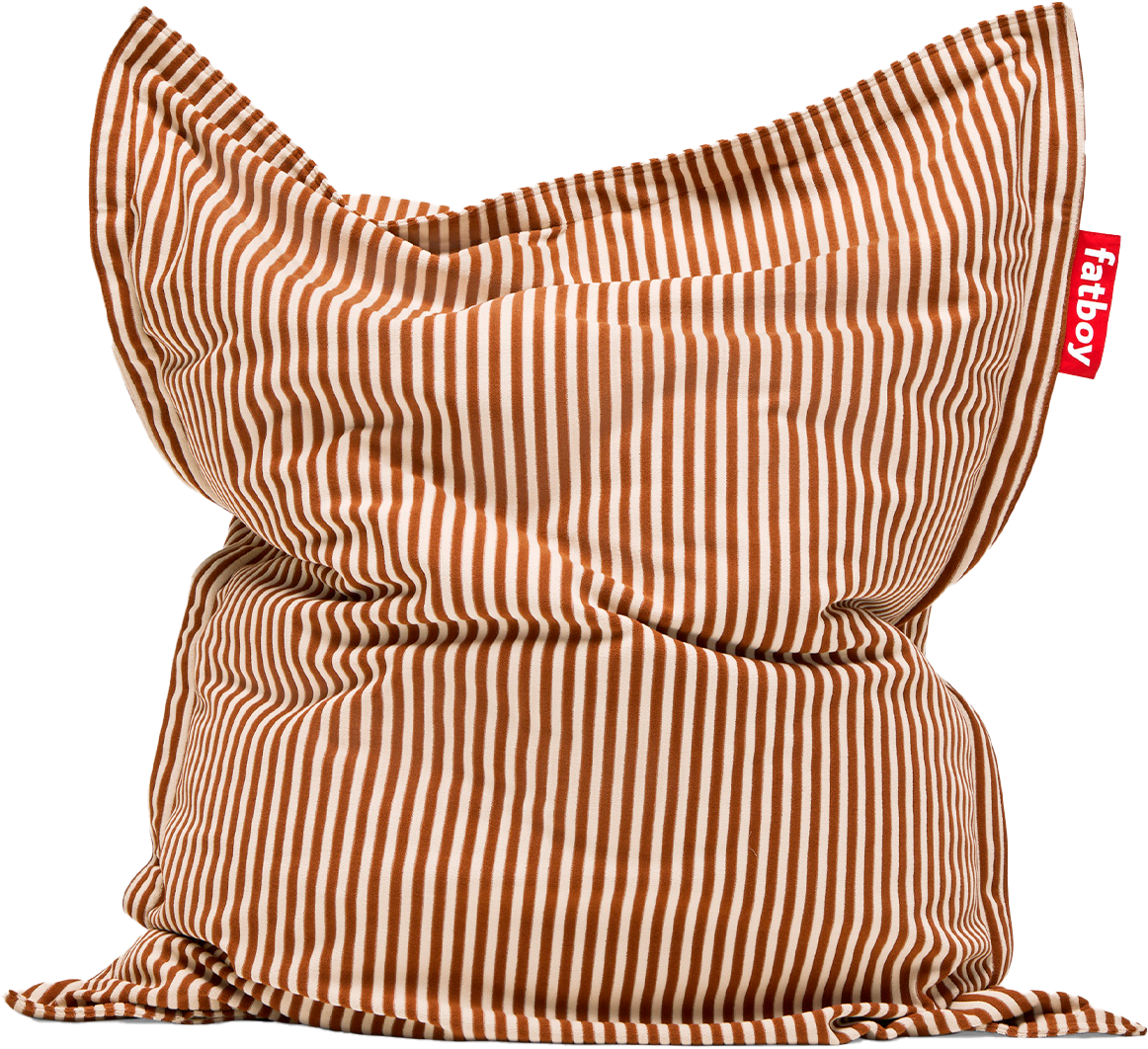 9147313 FATBOY ORIGINAL SLIM TERRY SÆKKESTOL COGNAC CREME INDOOR 1