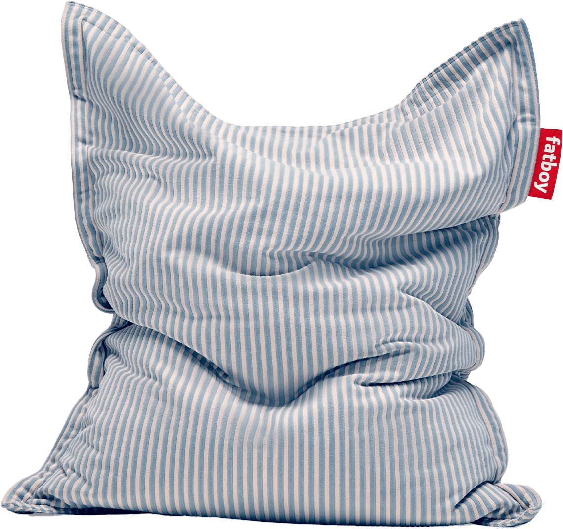 9147315 FATBOY ORIGINAL SLIM TERRY SÆKKESTOL BLIZZARD BLUE CREME INDOOR 1