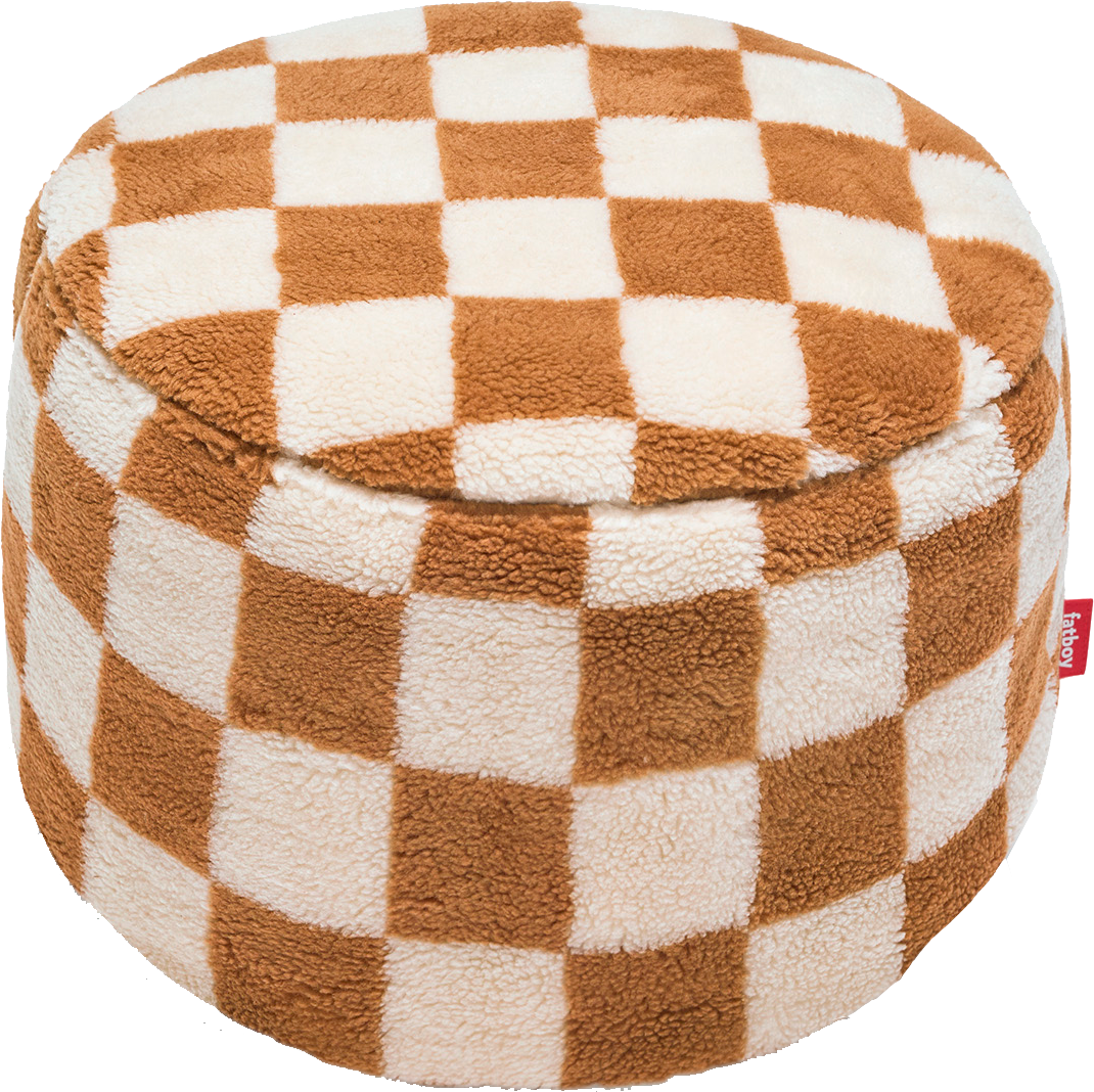 9147312 FATBOY POINT TEDDY PUF CHESS ALMOND CREME INDOOR 1